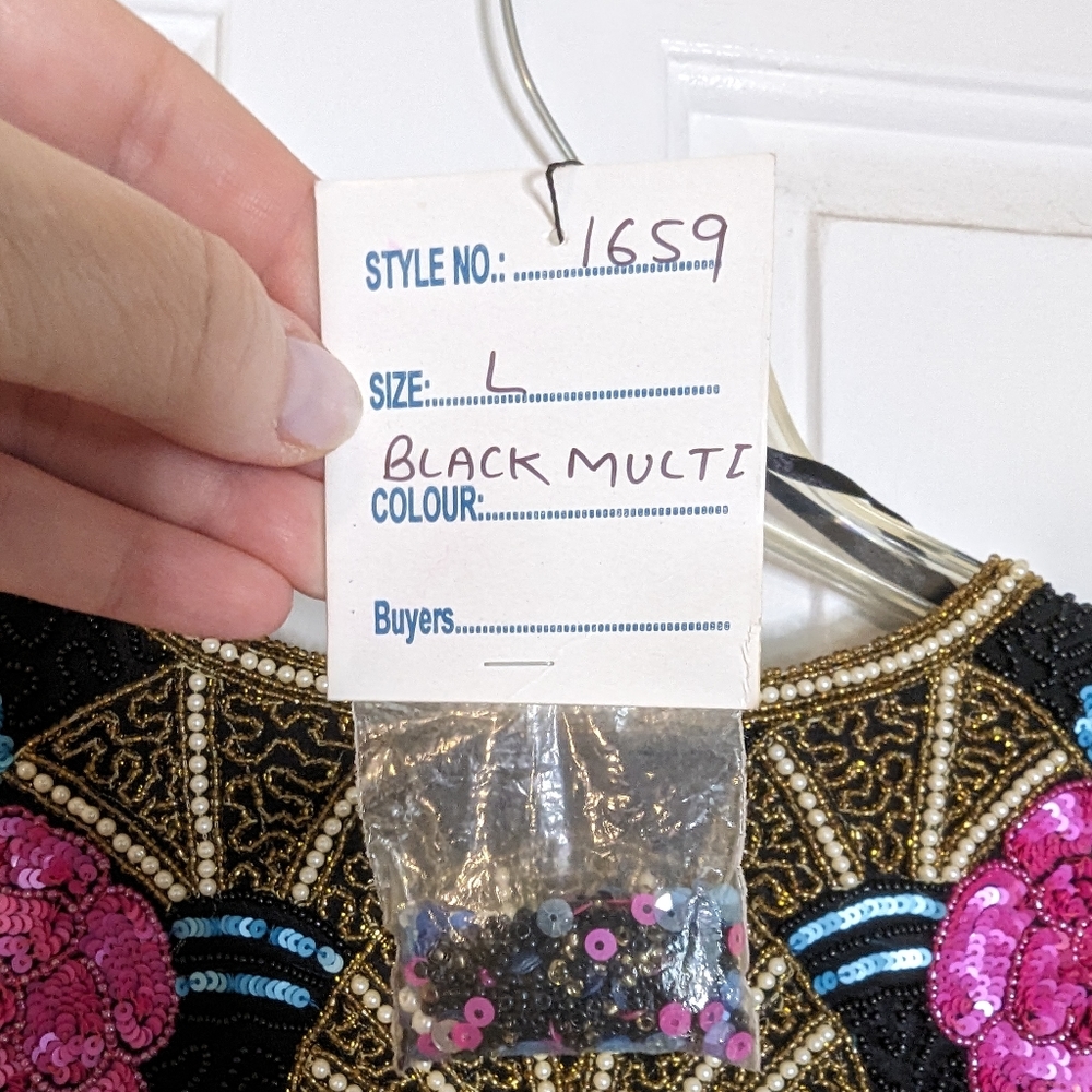 NWT Beautiful Beaded Jacket Large - Picture 5 of 5